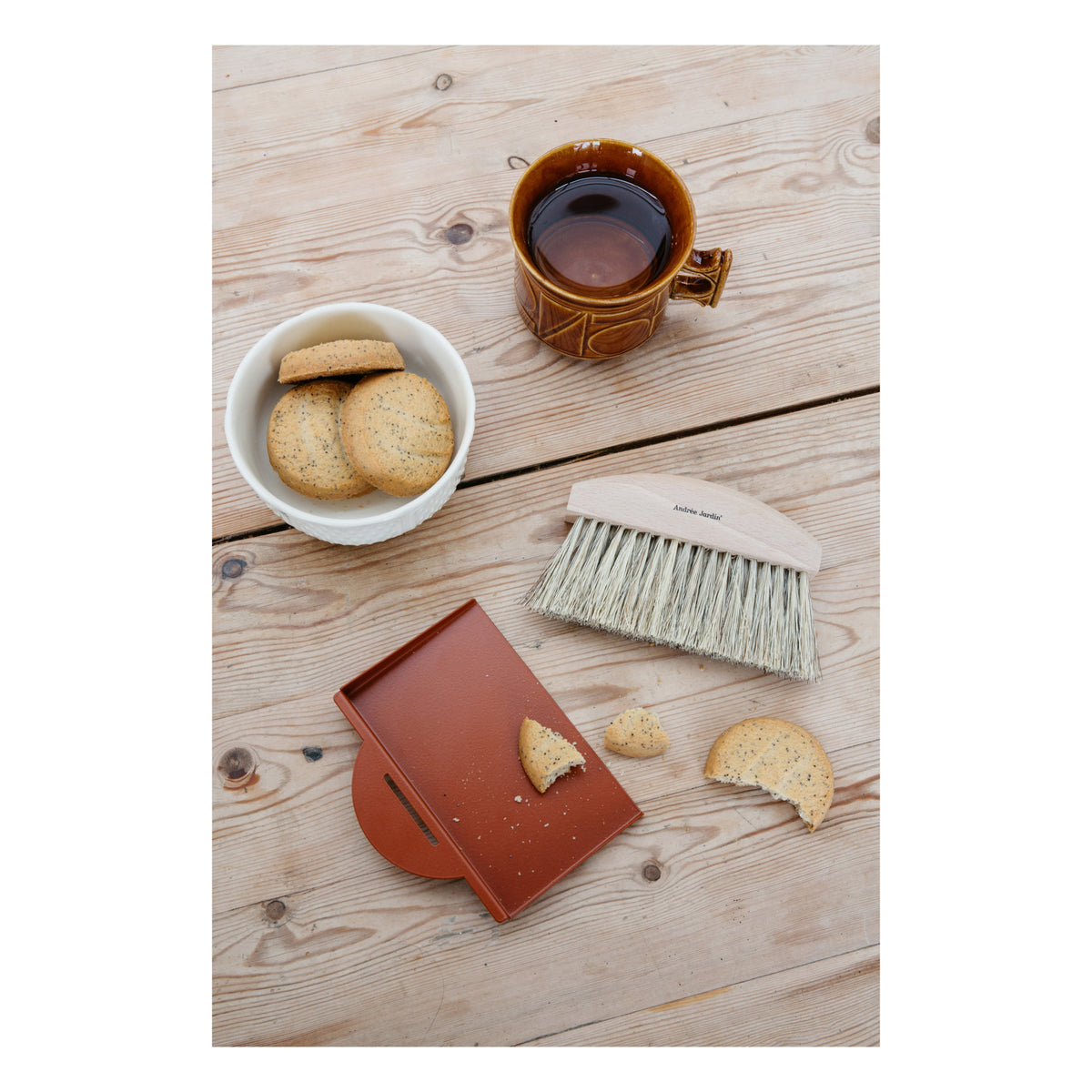 Andrée Jardin - Coffret époussette ramasse-miette bleu