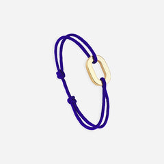 LE VENT À LA FRANÇAISE Bracelet maillon plat 16mm plaqué or