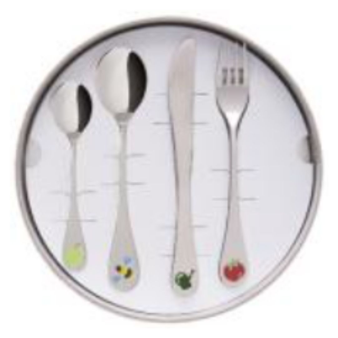 Coffret Guy Degrenne - Plats En Inox Massif Et Couverts - Argenté - TBE