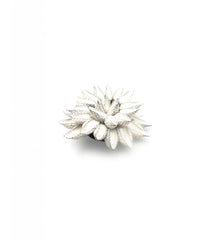 TZURI GUETA Broche CHARDON noir/vanille