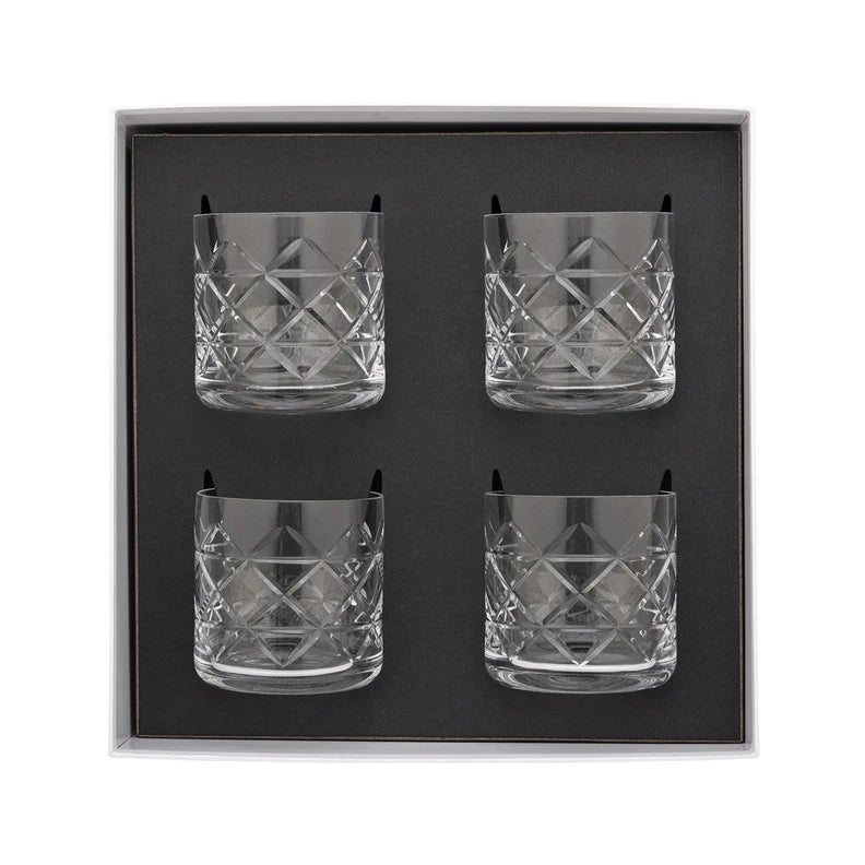 GUY DEGRENNE Coffret 4 verres à whisky - Collection Newport Lounge