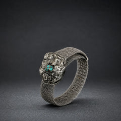 ERMAN KEAN bracelet howlite turquoise collection empreinte