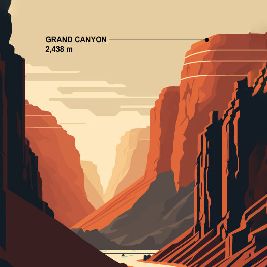 ALASKAN MAKER Set de 2 Verres TOPOGRAPHIC: Grand Canyon et Matterhorn
