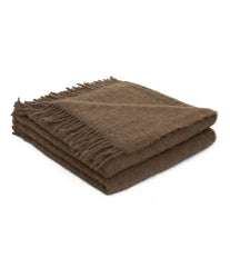BRUN DE VIAN-TIRAN Plaid  BABY LAMA chamois 140X200