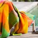 BRUN DE VIAN-TIRAN Plaid MOHAIR  arlequin 140X180