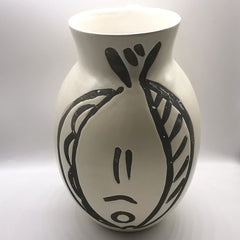 ATELIER BUFFILE Pichet blanc-Poisson noir