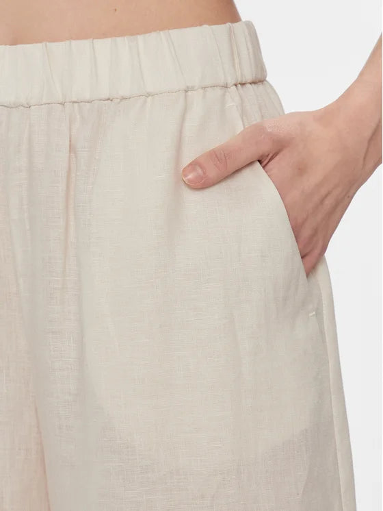 MAXMARA Brama pantalon en lin blanc