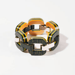 bracelet gourmette xavier derome vert paillette