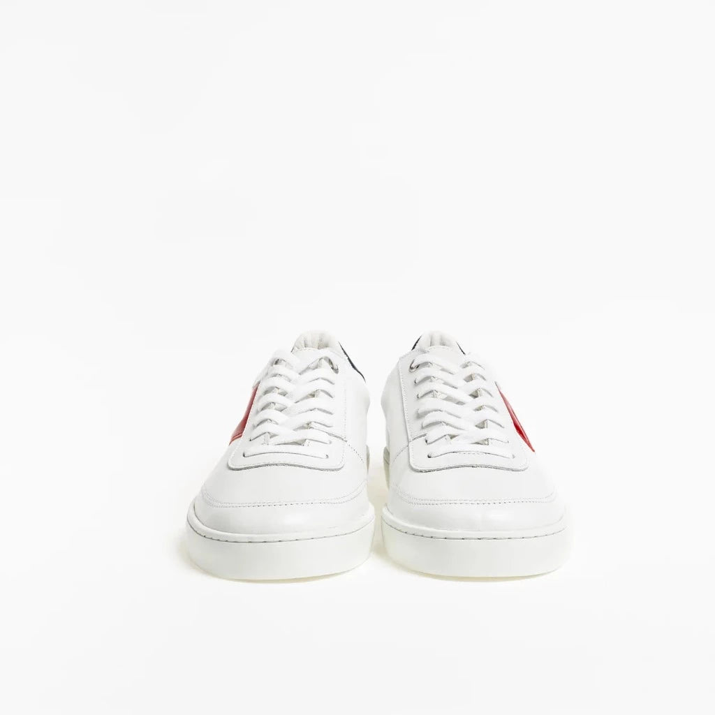 PHILIPPE ZORZETTO Sneakers Eden blanche - logo rouge