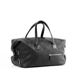 sac de voyage en cuir noir weekender tiago marque lundi paris